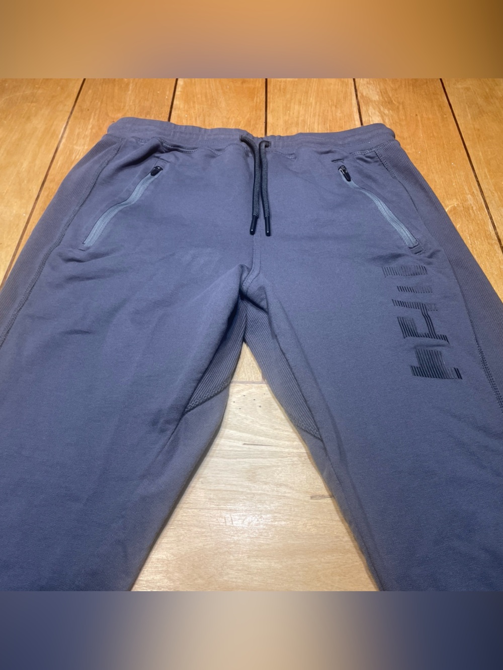 UFC Men's Dark Gray Performance Jogger Pants Size Medium Drawstring